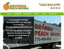 Tablet Screenshot of georgiapeachmovers.net